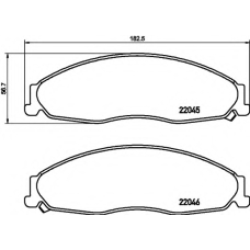 T2406 PAGID Комплект тормозных колодок, дисковый тормоз