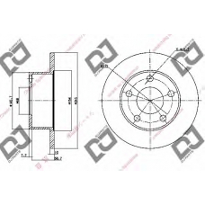 BD1176 DJ PARTS Тормозной диск