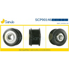 SCP90146.1 SANDO Ременный шкив, генератор