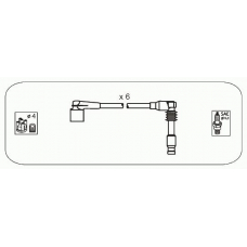 ODS240 JANMOR Комплект проводов зажигания