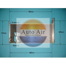 16-8919 AUTO AIR GLOUCESTER Конденсатор, кондиционер