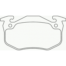 P 68 020 BREMBO Комплект тормозных колодок, дисковый тормоз