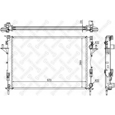 10-25357-SX STELLOX Радиатор, охлаждение двигателя