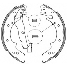 BSA2006.00 OPEN PARTS Комплект тормозных колодок