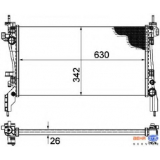 8MK 376 754-561 HELLA Радиатор, охлаждение двигателя