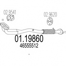 01.19860 MTS Труба выхлопного газа