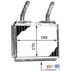 8FH 351 311-781 HELLA Теплообменник, отопление салона