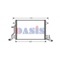 482018N AKS DASIS Конденсатор, кондиционер