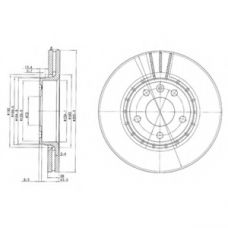 BG3768 DELPHI Тормозной диск