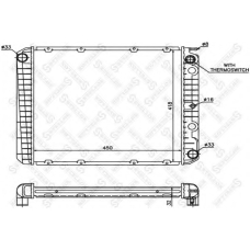 10-25253-SX STELLOX Радиатор, охлаждение двигателя