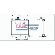 2200321 KUHLER SCHNEIDER Радиатор, охлаждение двигател