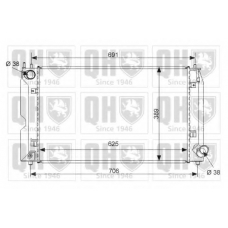 QER2527 QUINTON HAZELL Радиатор, охлаждение двигателя