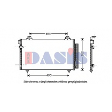 212067N AKS DASIS Конденсатор, кондиционер