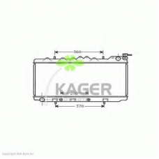 31-3296 KAGER Радиатор, охлаждение двигателя