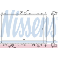 628972 NISSENS Радиатор, охлаждение двигателя