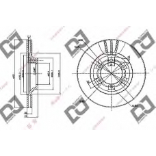 BD1032 DJ PARTS Тормозной диск