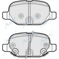 PAD1873 APEC Комплект тормозных колодок, дисковый тормоз