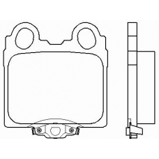 P 83 045 BREMBO Комплект тормозных колодок, дисковый тормоз