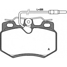 BPA0170.14 OPEN PARTS Комплект тормозных колодок, дисковый тормоз