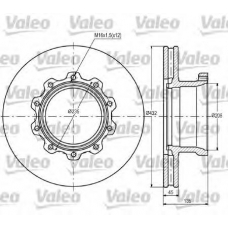 187077 VALEO Тормозной диск