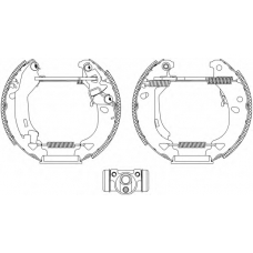 8DB 355 004-311 HELLA PAGID Комплект тормозных колодок