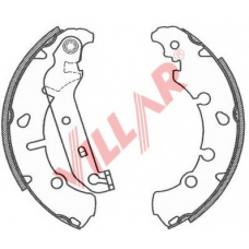 629.0800 VILLAR Комплект тормозных колодок