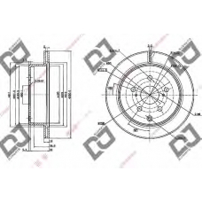 BD1018 DJ PARTS Тормозной диск