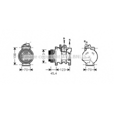 AIK227 Prasco Компрессор, кондиционер