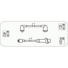 JP378 JANMOR Комплект проводов зажигания