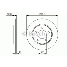 0 986 479 S50 BOSCH Тормозной диск