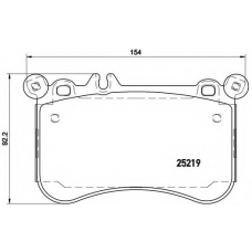 P 50 097 BREMBO Комплект тормозных колодок, дисковый тормоз