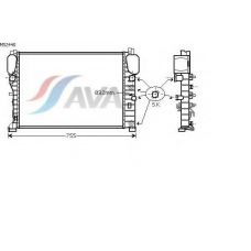 MS2440 AVA Радиатор, охлаждение двигателя