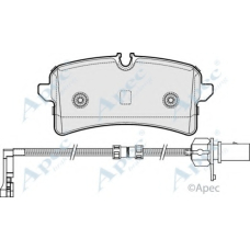 PAD1963 APEC Комплект тормозных колодок, дисковый тормоз