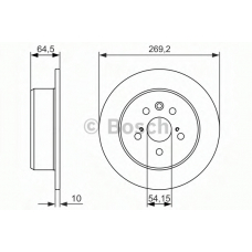 0 986 479 992 BOSCH Тормозной диск