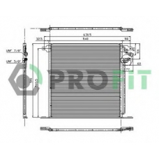 PR 3560C1 PROFIT Конденсатор, кондиционер