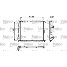 732388 VALEO Радиатор, охлаждение двигателя
