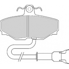 FD6363A NECTO Комплект тормозных колодок, дисковый тормоз