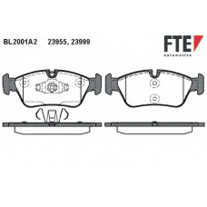 BL2001A2 FTE Комплект тормозных колодок, дисковый тормоз