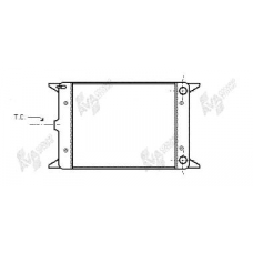 58002005 VAN WEZEL Радиатор, охлаждение двигателя
