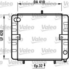 731444 VALEO Радиатор, охлаждение двигателя