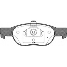 BPA0588.20 OPEN PARTS Комплект тормозных колодок, дисковый тормоз