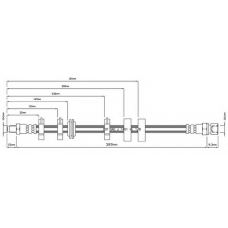 VBH682 MOTAQUIP Тормозной шланг