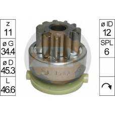 225667 ERA Привод с механизмом свободного хода, стартер