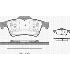 8110 10534 TRIDON Brake pads - rear