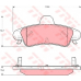 GDB1580 TRW Комплект тормозных колодок, дисковый тормоз
