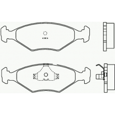 P 23 055 BREMBO Комплект тормозных колодок, дисковый тормоз
