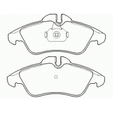 P 50 080 BREMBO Комплект тормозных колодок, дисковый тормоз