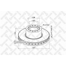 85-00727-SX STELLOX Тормозной диск