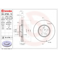 09.9790.11 BREMBO Тормозной диск