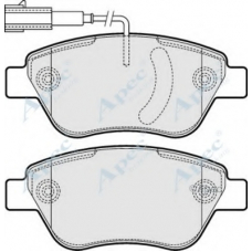 PAD1549 APEC Комплект тормозных колодок, дисковый тормоз